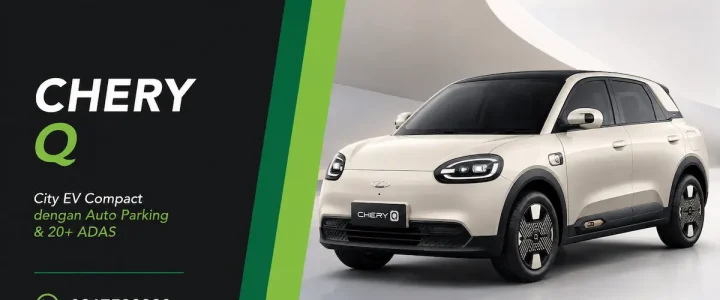 Sewa CHERY Q di Bali - city EV compact dengan auto parking