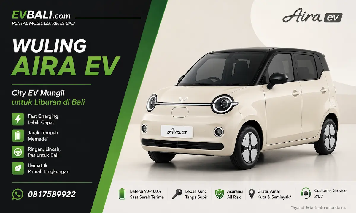 Sewa Wuling Aira ev di Bali